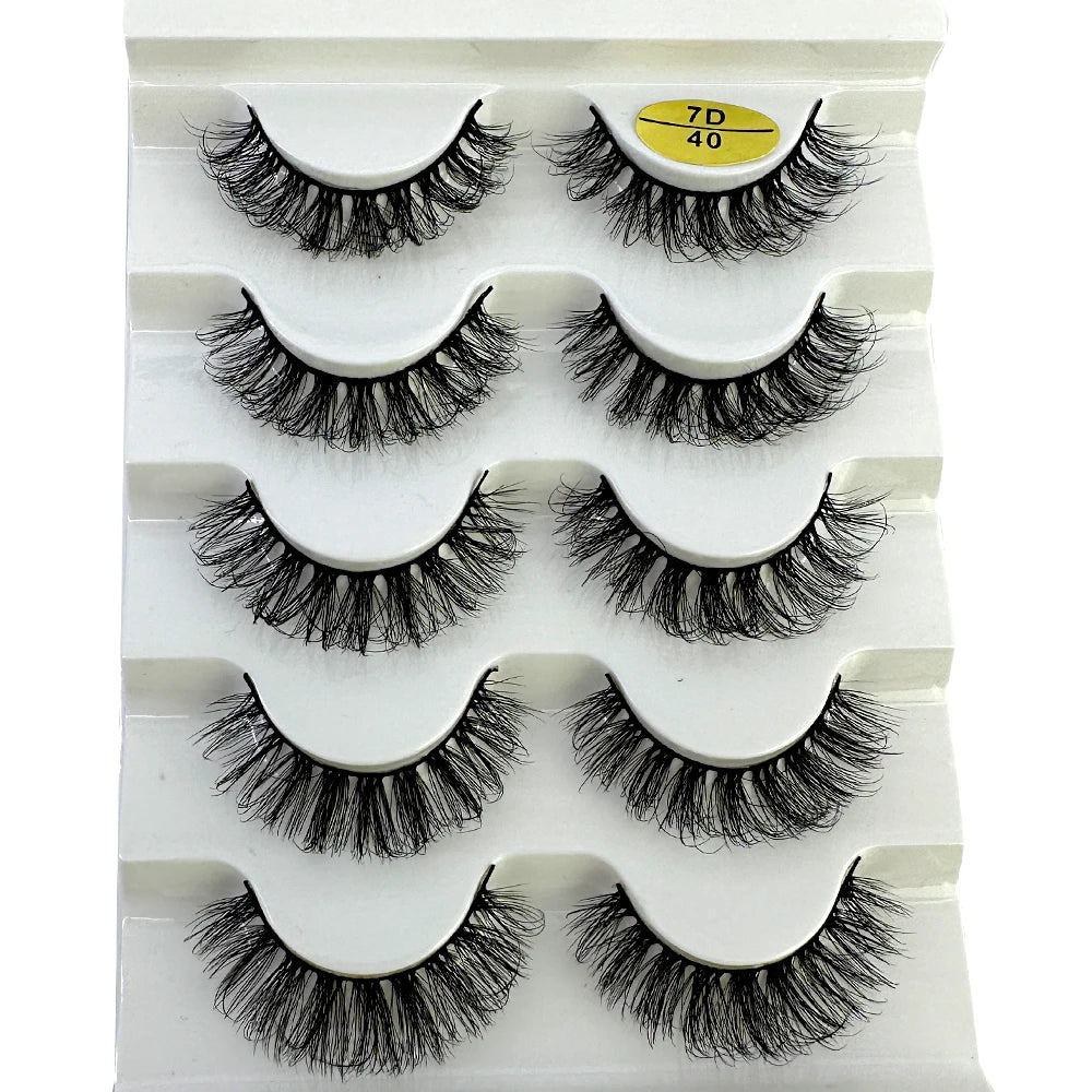 Pack of 5 Pairs of False Eyelashes